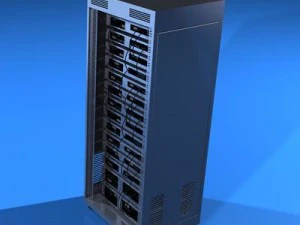 服务器机架 3D 模型
