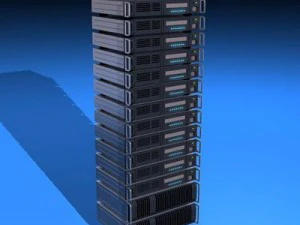 服务器机架 3D 模型