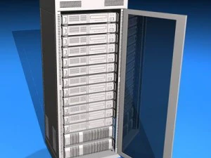 服务器机架 3D 模型