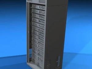 服务器机架 3D 模型
