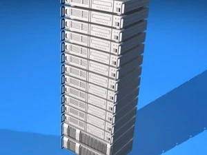 服务器机架 3D 模型