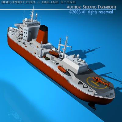 icebreaker 3D Model .c4d .max .obj .3ds .fbx .stl .blend 