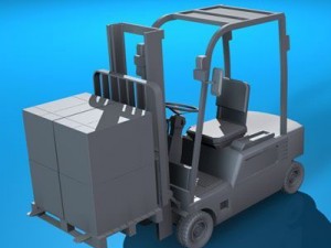 forklift 2 3D Model