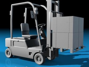 forklift 2 3D Model
