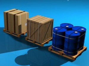 3 pallets Model 3D