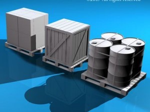 3 pallets Model 3D