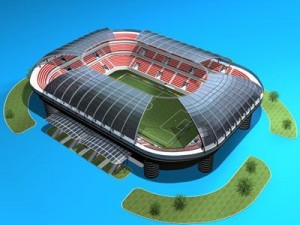 soccer stadium Model 3D