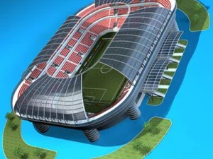 soccer stadium 3D Model