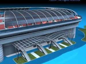 soccer stadium Model 3D