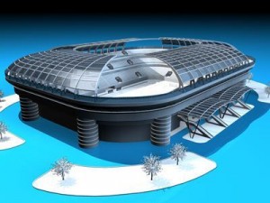 soccer stadium Model 3D