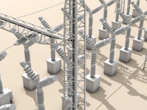 electrical substation elements 3D Модель