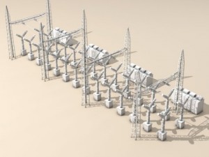 electrical substation elements Modèle 3D
