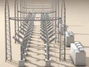 electrical substation elements Modèle 3D