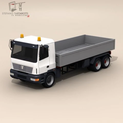 truck low boards deck 3D Model .c4d .max .obj .3ds .fbx .stl .blend