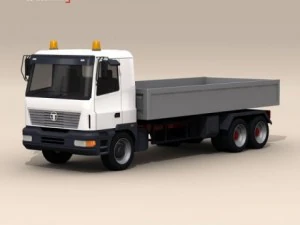 truck low boards deck 3D Model