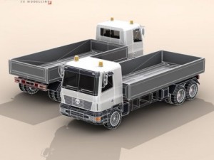 truck low boards deck Modelo 3D
