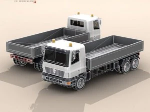 truck low boards deck 3D Model