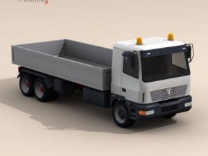 truck low boards deck Modelo 3D