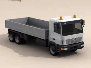 truck low boards deck 3D Model