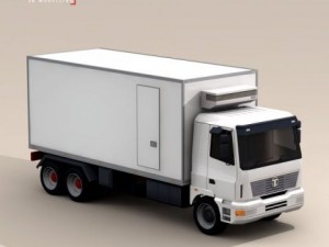 truck fridge Modelo 3D