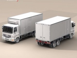 truck fridge Modelo 3D