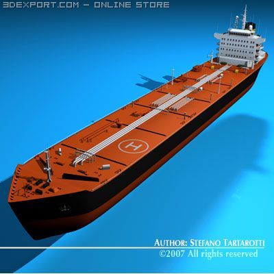 tankership 3D Модель .c4d .max .obj .3ds .fbx .stl .blend 