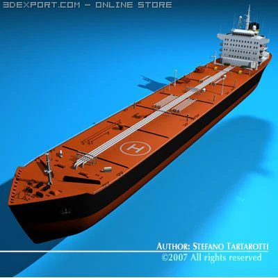 tankership 3D Model .c4d .max .obj .3ds .fbx .stl .blend 