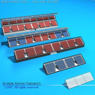 stadium seating areas collecti 3D Model .c4d .max .obj .3ds .fbx .stl .blend