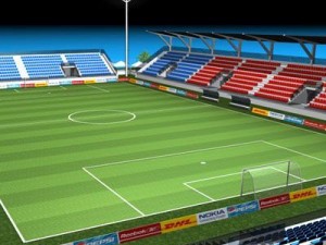 soccer stadium med 3D-Modell