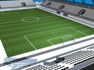 soccer stadium med 3D Модель