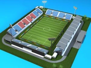 soccer stadium med 3D Model