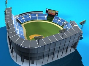 baseball stadium 3D Model
