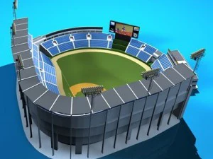 baseball stadium 3D Model