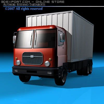 old truck 3D Model .c4d .max .obj .3ds .fbx .stl .blend