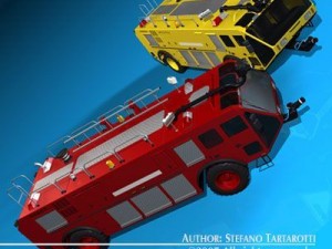 airport firetruck 3D 모델
