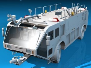 airport firetruck 3D मॉडल