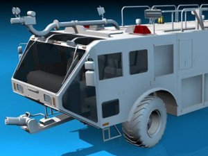 airport firetruck 3D मॉडल