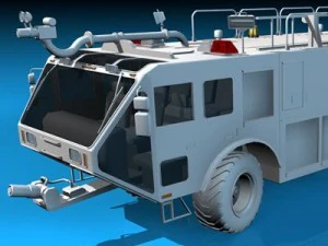 airport firetruck 3D Model