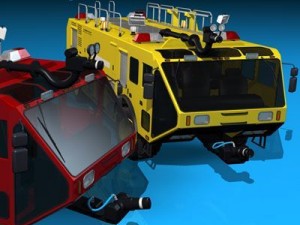 airport firetruck 3D मॉडल