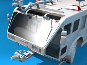 airport firetruck 3D मॉडल