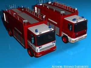 firetruck 3D 모델