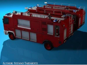 пожарная машина 3D Модель