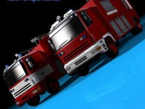 пожарная машина 3D Модель