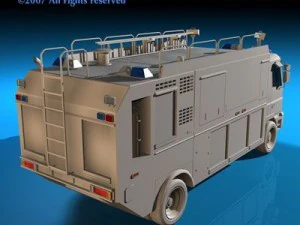 пожарная машина 3D Модель