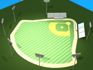 baseball field Modelo 3D