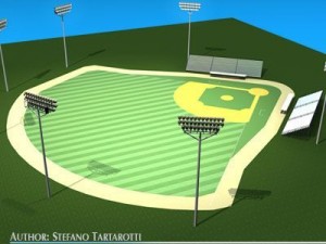 baseball field Modelo 3D