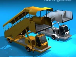 机场楼梯车 3D 模型