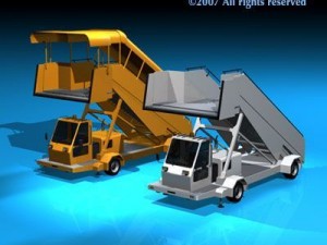 airport stairs vehicle Modello 3D