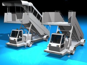airport stairs vehicle Modello 3D