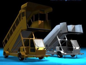airport stairs vehicle Modello 3D